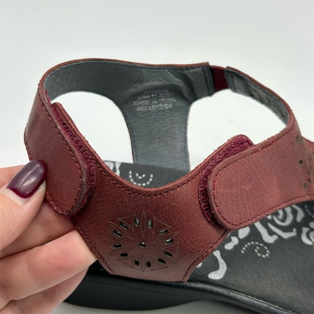 Propet Winnie Red Slingback Sandals Size 11 X2E (Extra Wide) Casual Comfort - Picture 12 of 13